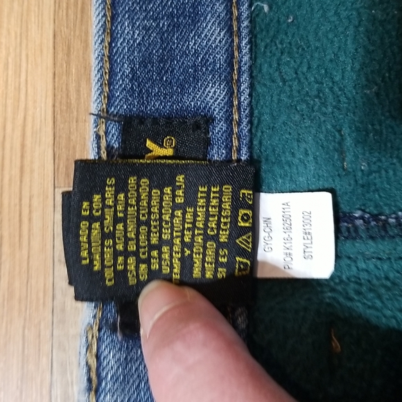 STANLEY Flannel Lined 5 Pocket Straight Leg Jeans 34 x 32 - Picture 4 of 14